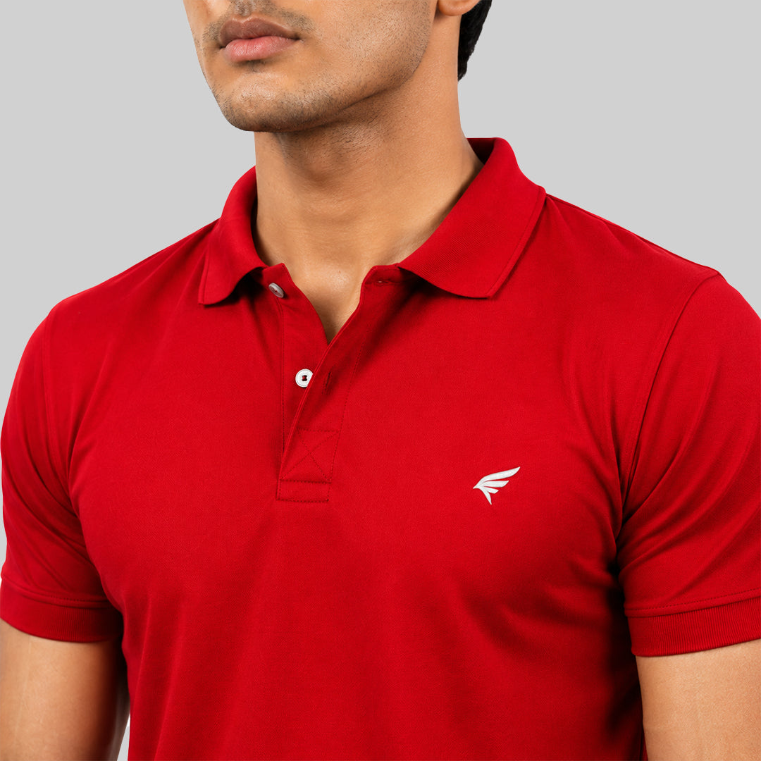 Men Solid Half Sleeve Polo T-shirt