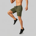 Men Regular Fit Melange Shorts