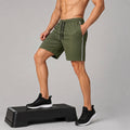 Men Regular Fit Melange Shorts