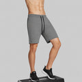 Men Regular Fit Melange Shorts
