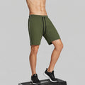 Men Regular Fit Melange Shorts