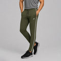 Men Slim Fit Melange Trackpants
