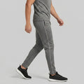 Men Slim Fit Melange Trackpants