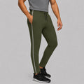 Men Slim Fit Melange Trackpants