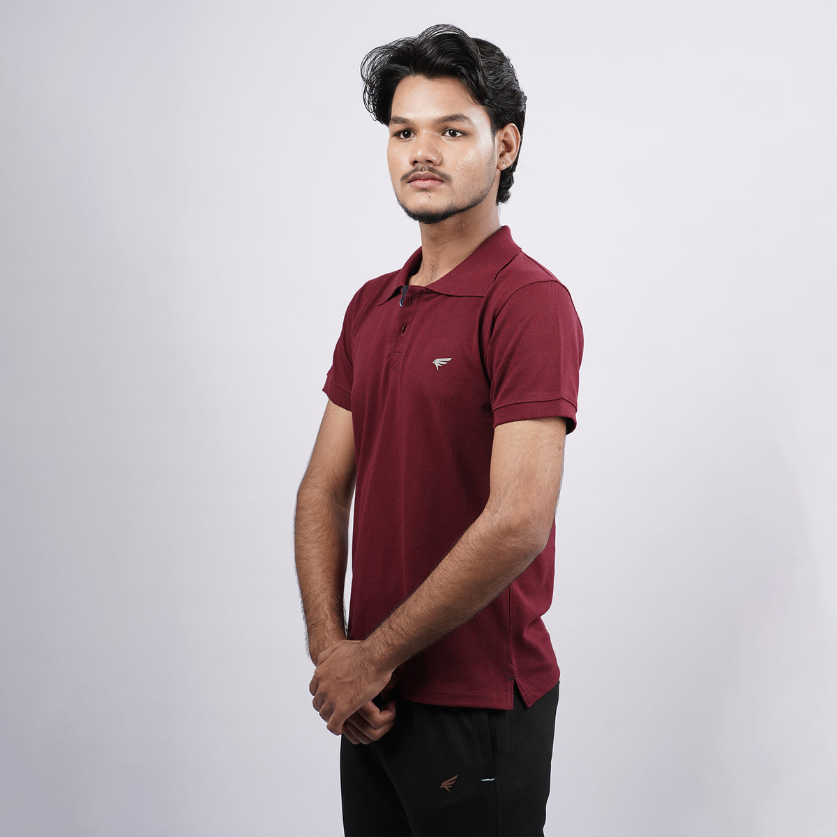 Men Premium Solid Regular Fit Polo T-shirt