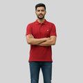 Men Premium Solid Regular Fit Polo T-shirt
