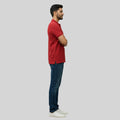 Men Premium Solid Regular Fit Polo T-shirt