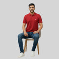 Men Premium Solid Regular Fit Polo T-shirt