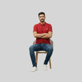 Men Premium Solid Regular Fit Polo T-shirt