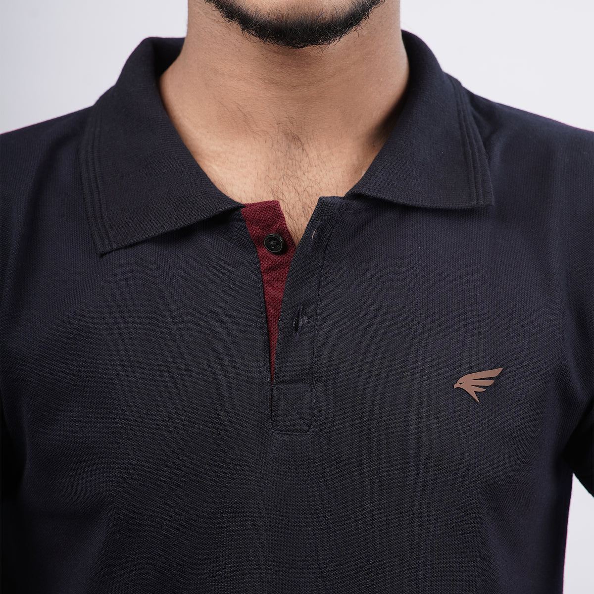 Men Premium Solid Regular Fit Polo T-shirt