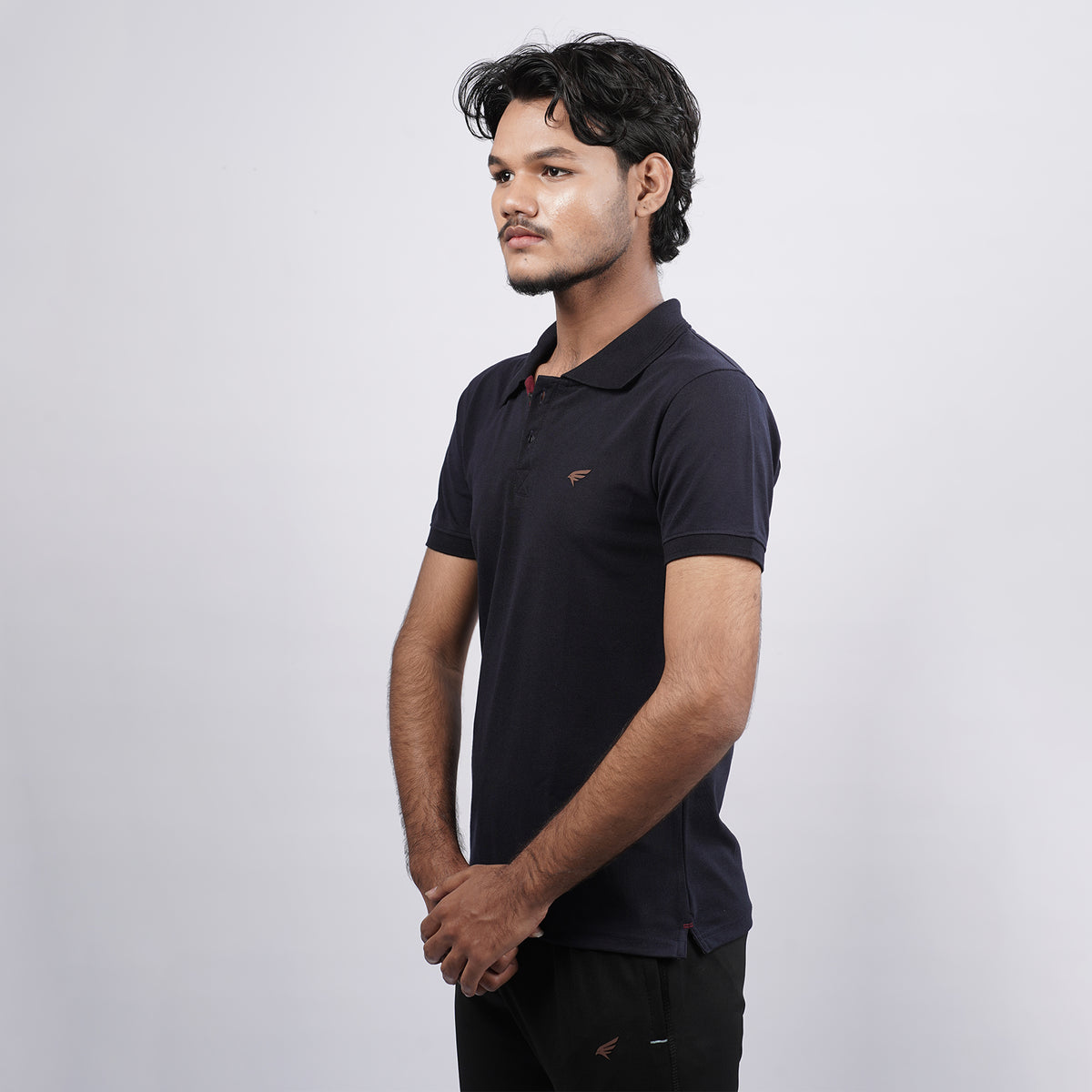 Men Premium Solid Regular Fit Polo T-shirt