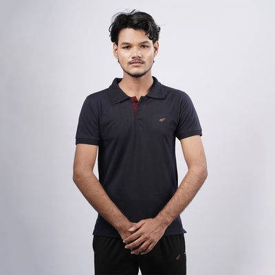 Men Premium Solid Regular Fit Polo T-shirt