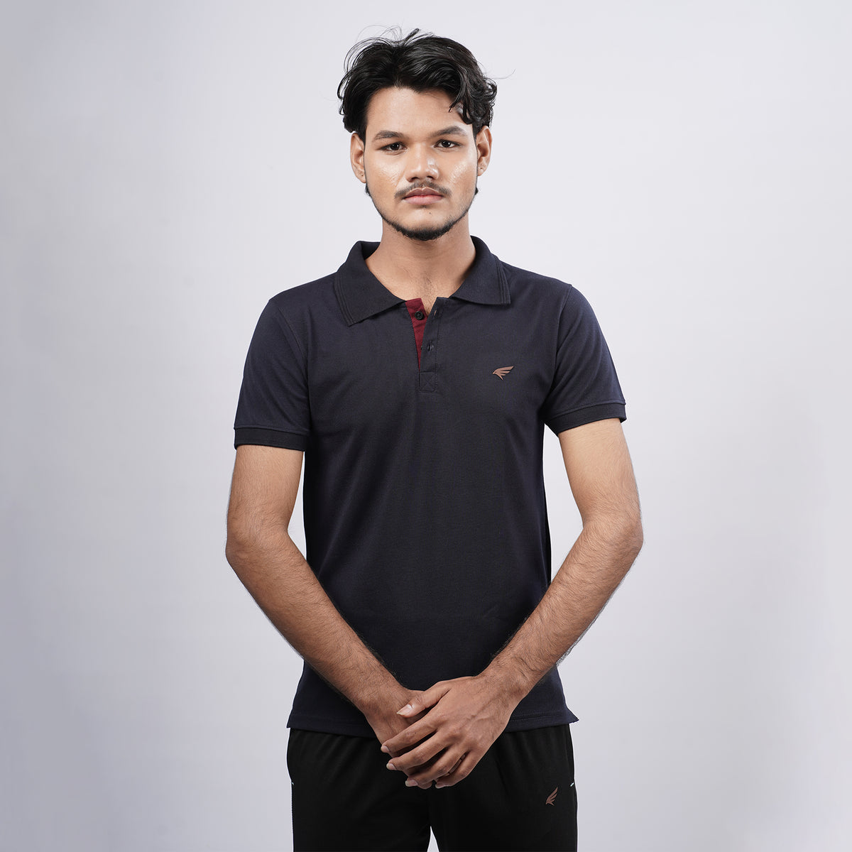 Men Premium Solid Regular Fit Polo T-shirt