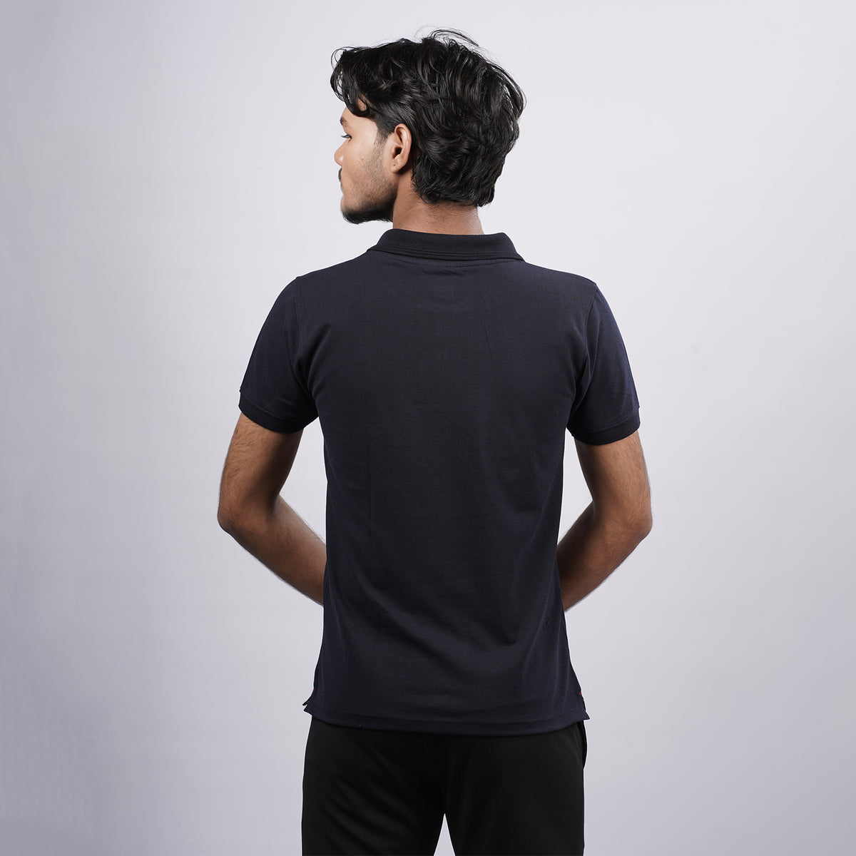 Men Premium Solid Regular Fit Polo T-shirt