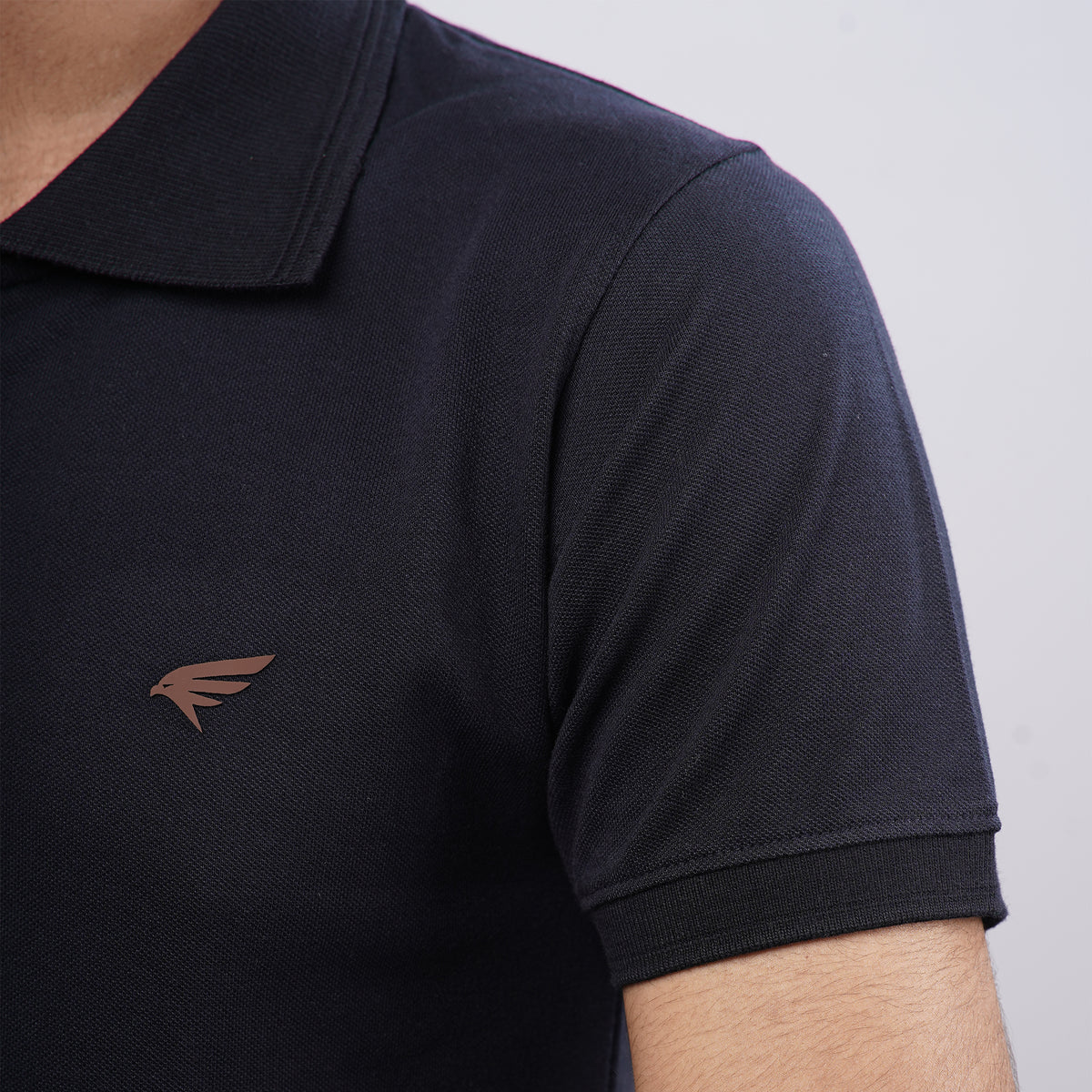 Men Premium Solid Regular Fit Polo T-shirt