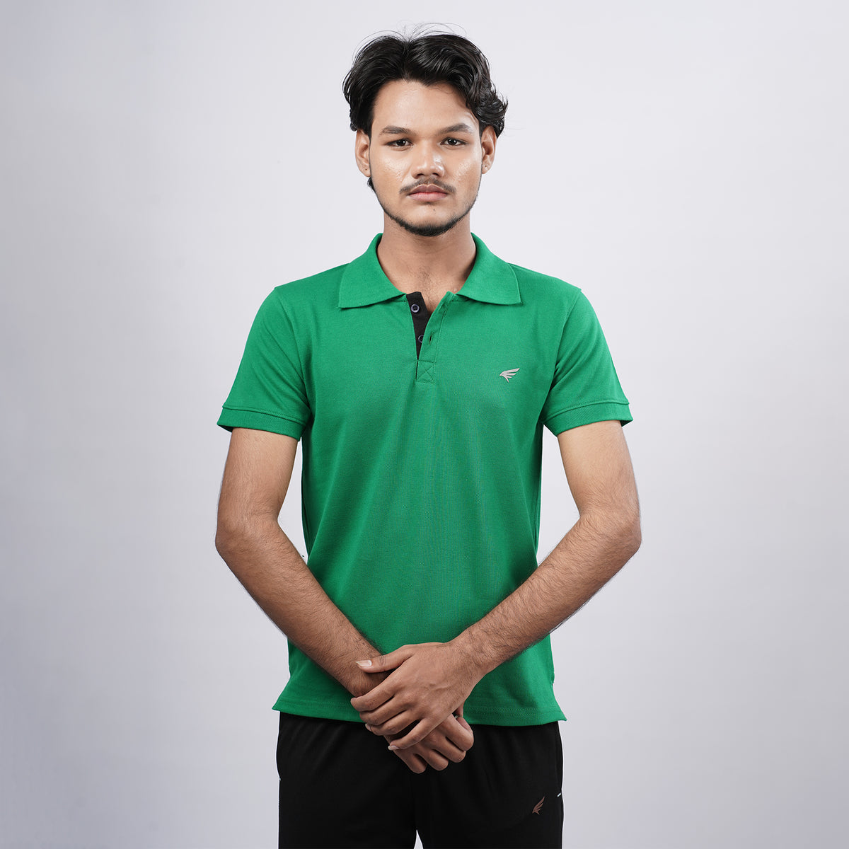 Men Premium Solid Regular Fit Polo T-shirt