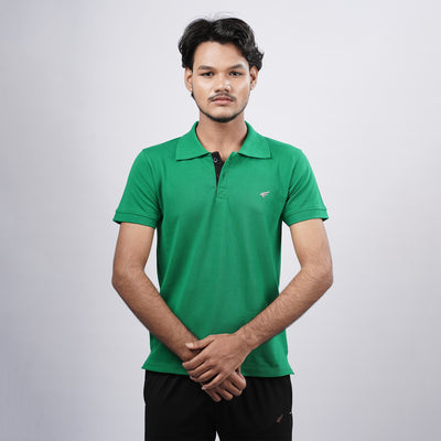 Men Premium Solid Regular Fit Polo T-shirt