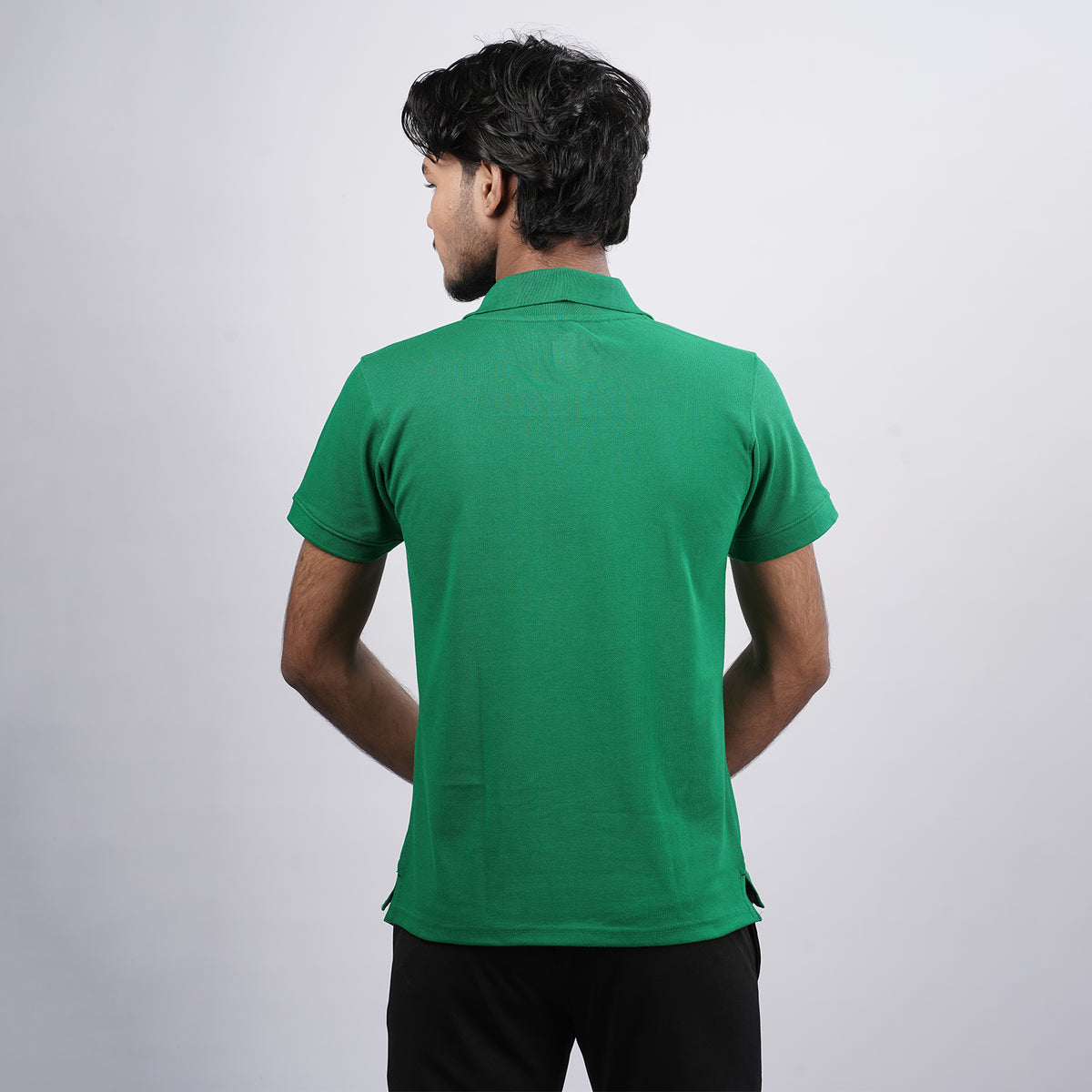 Men Premium Solid Regular Fit Polo T-shirt