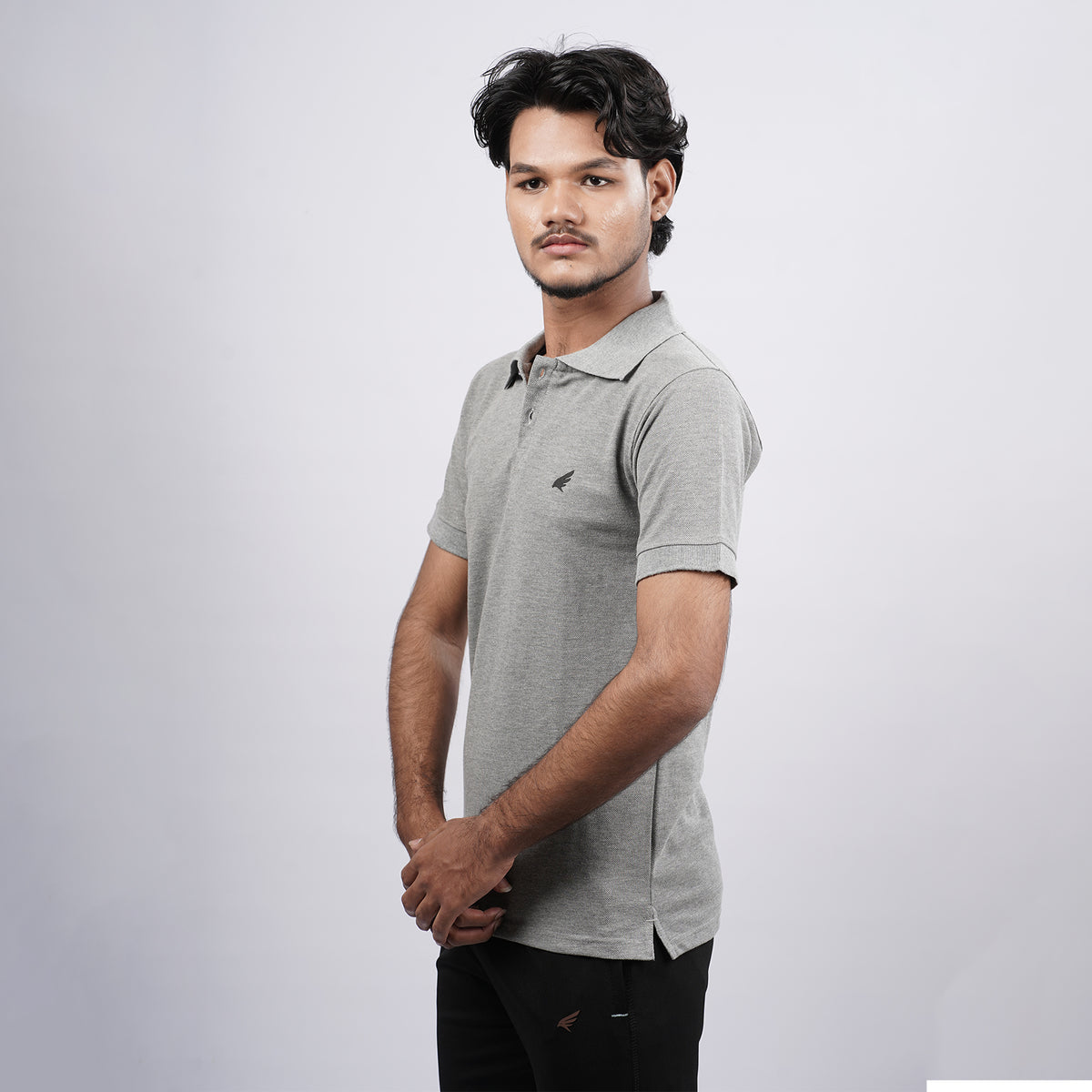 Men Premium Solid Regular Fit Polo T-shirt