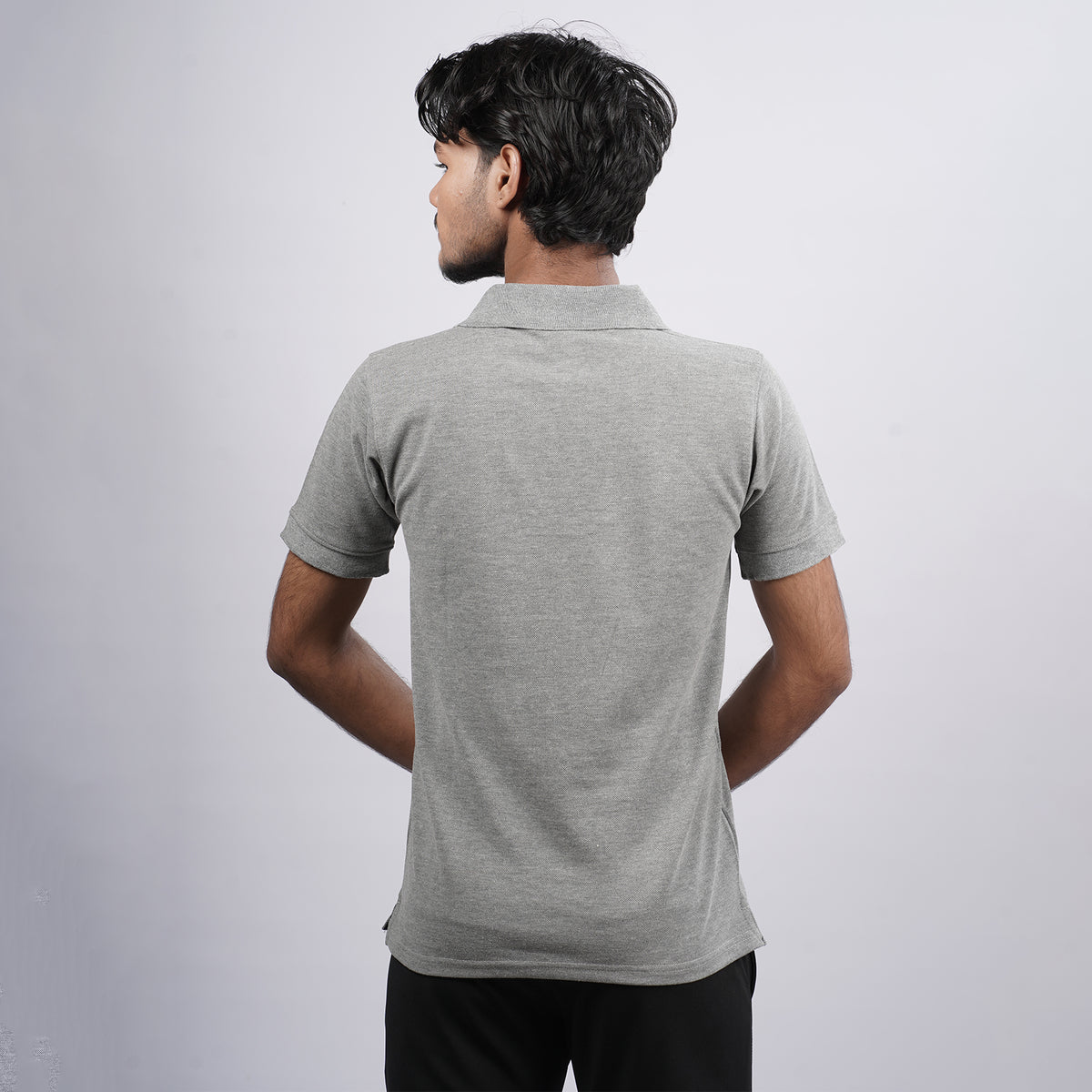 Men Premium Solid Regular Fit Polo T-shirt