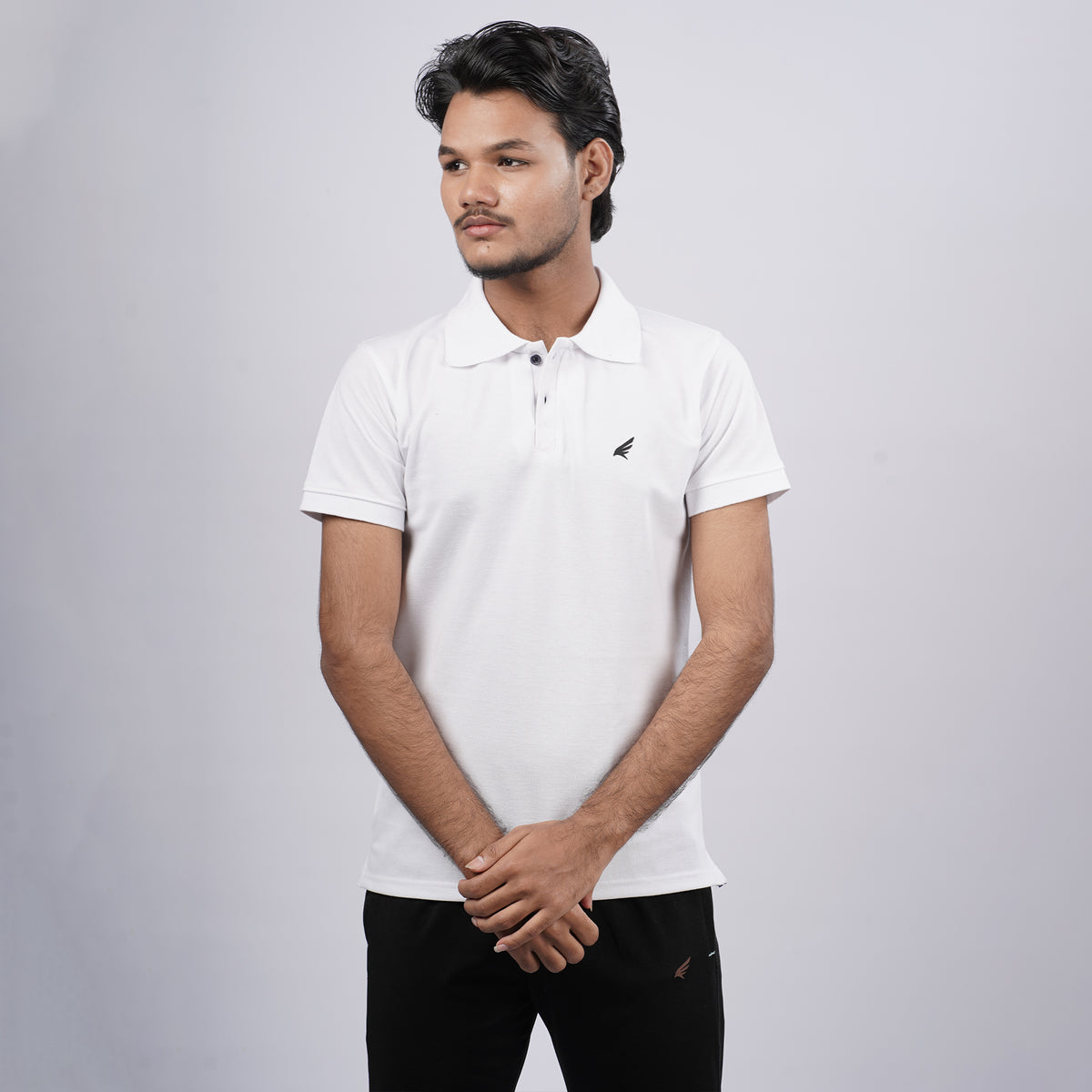 Men Premium Solid Regular Fit Polo T-shirt