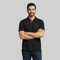 Men Premium Solid Regular Fit Polo T-shirt