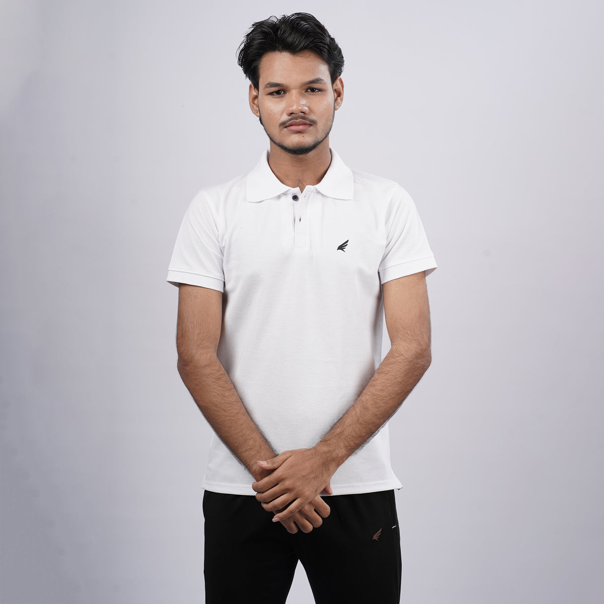 Men Premium Solid Regular Fit Polo T-shirt