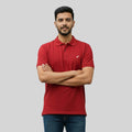 Men Premium Solid Regular Fit Polo T-shirt