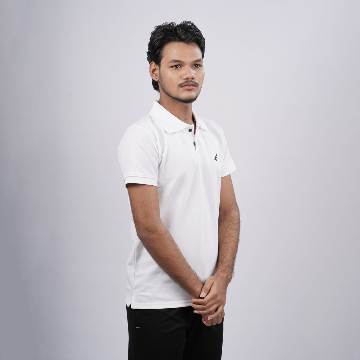 Men Premium Solid Regular Fit Polo T-shirt