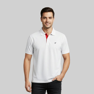 Men Premium Solid Regular Fit Polo T-shirt