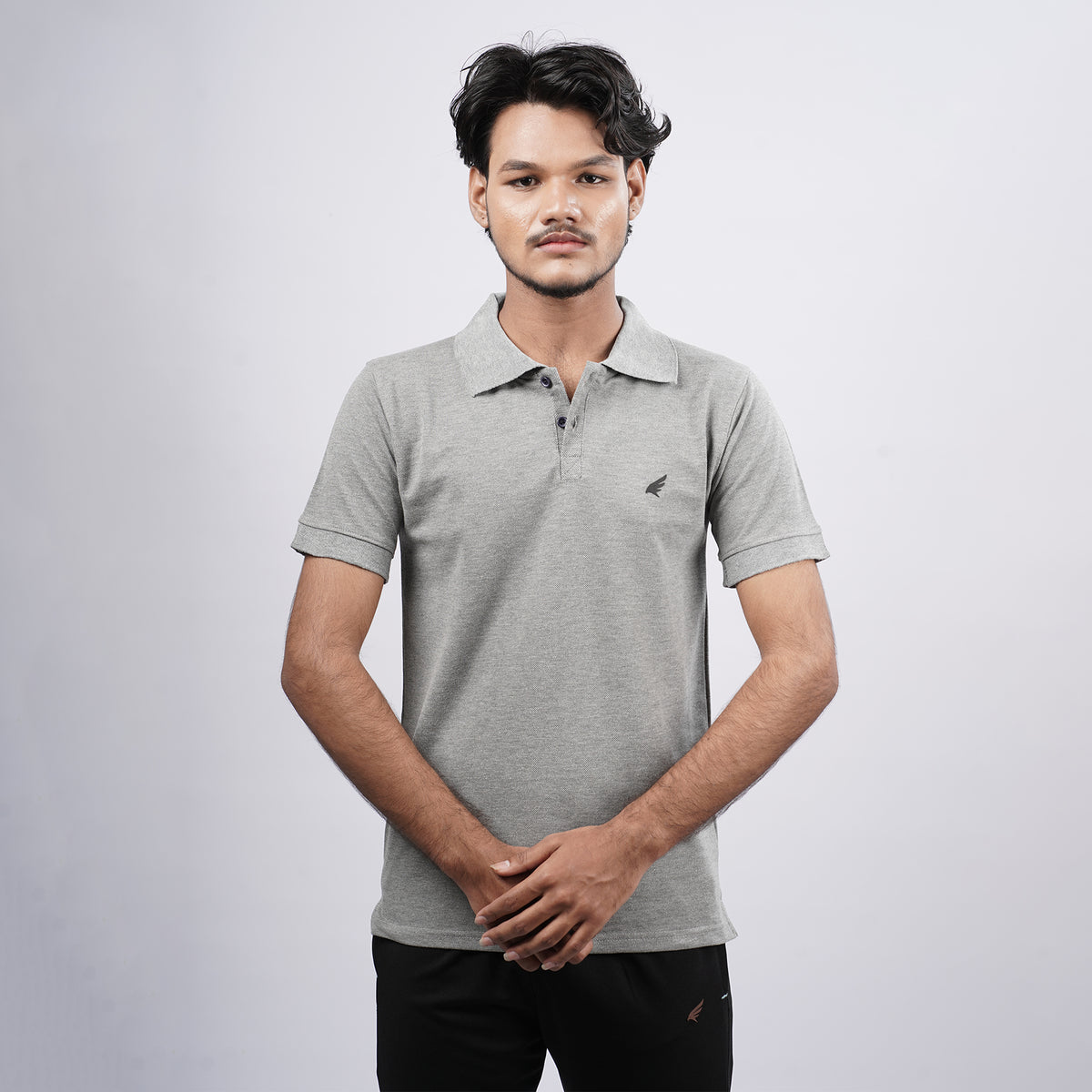 Men Premium Solid Regular Fit Polo T-shirt