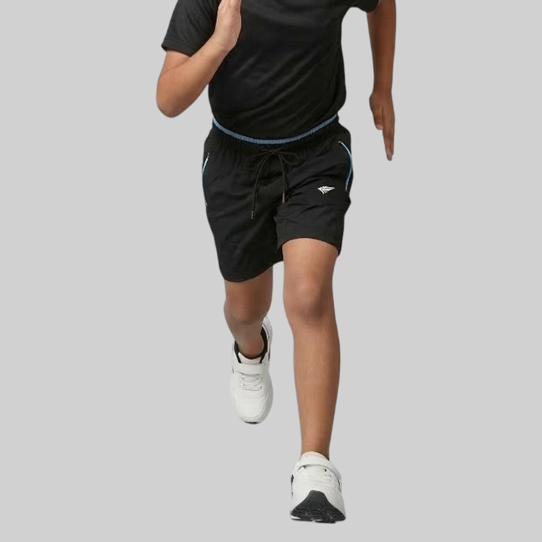 Boys Solid Regular Fit Sports Shorts