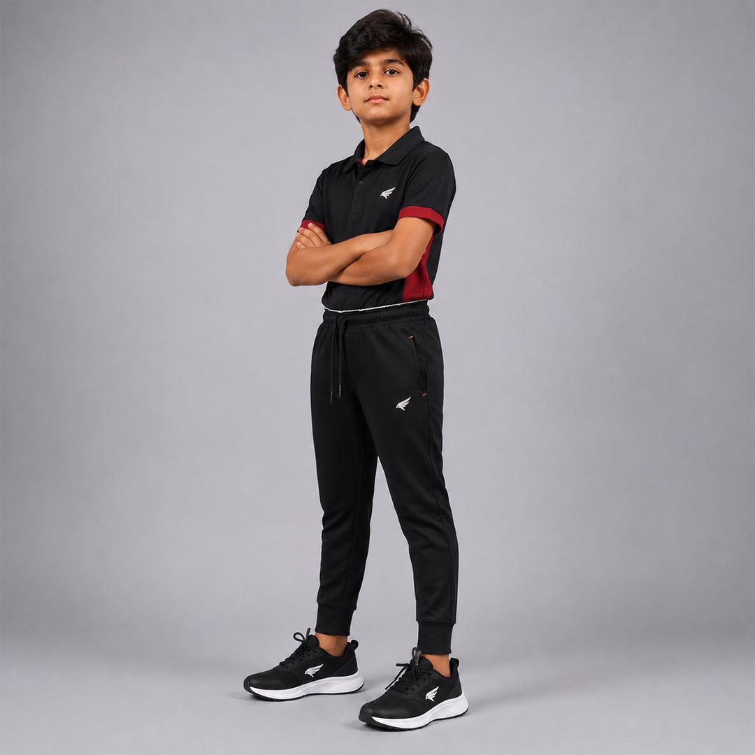 Boys Solid Regular Fit Joggers