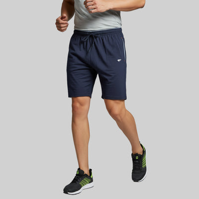 Men Solid Regular Fit Cotton Rich Shorts