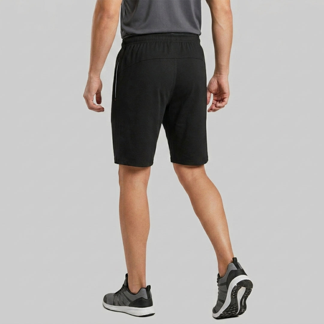 Men Solid Regular Fit Cotton Rich Shorts