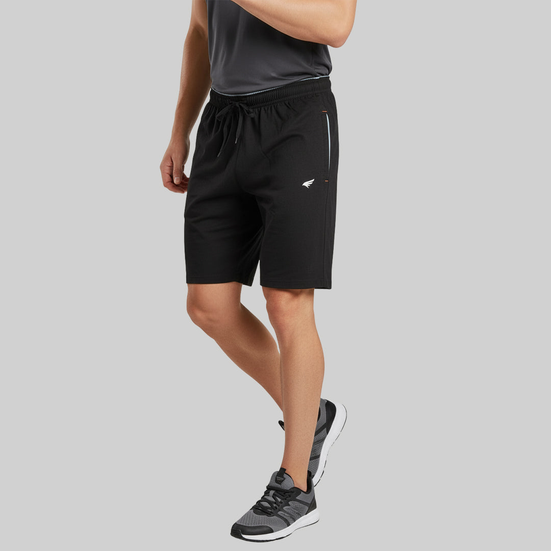 Men Solid Regular Fit Cotton Rich Shorts