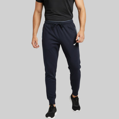Men Solid Regular Fit Cotton Rich Jogger