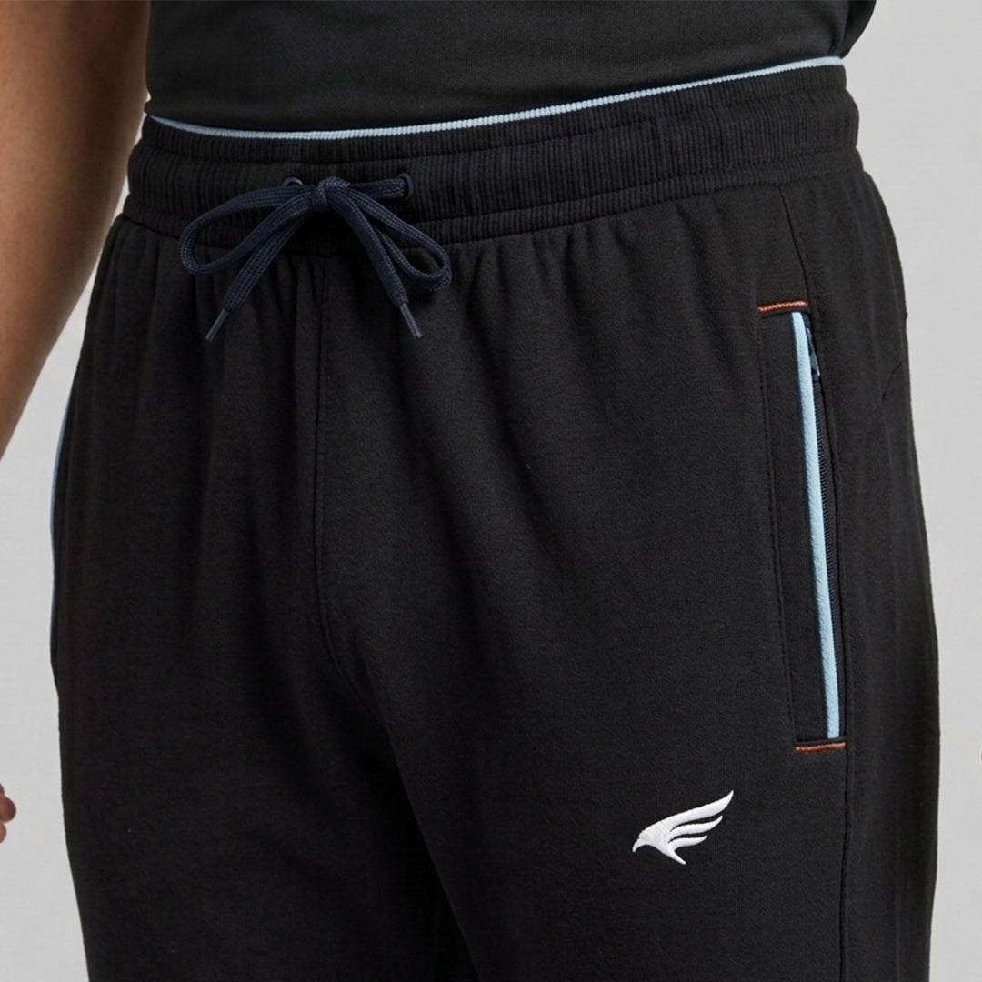 Men Solid Regular Fit Cotton Rich Jogger