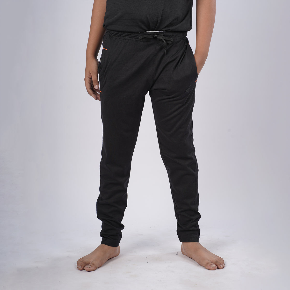 Boys Solid Regular Fit Cotton Rich Trackpants