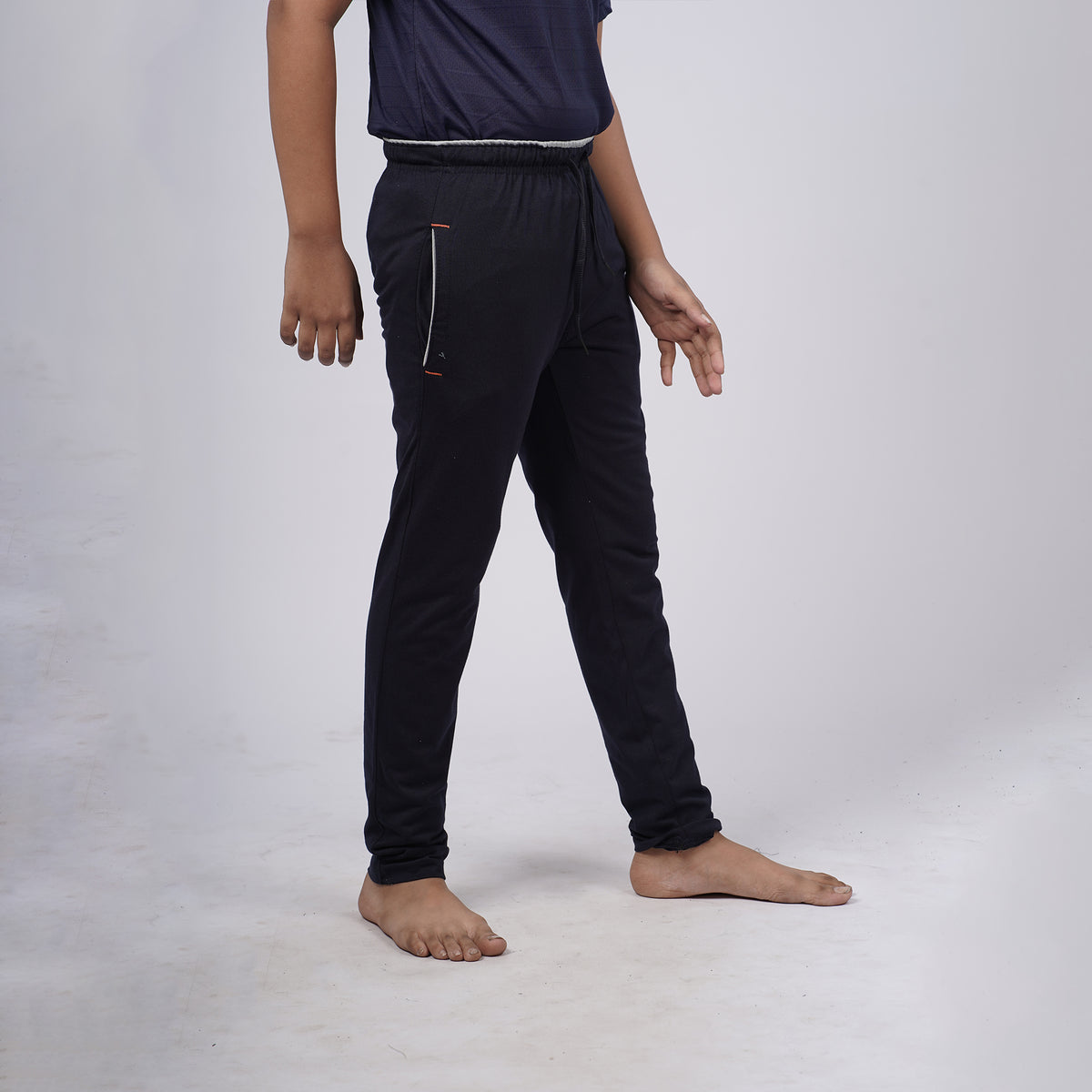 Boys Solid Regular Fit Cotton Rich Trackpants