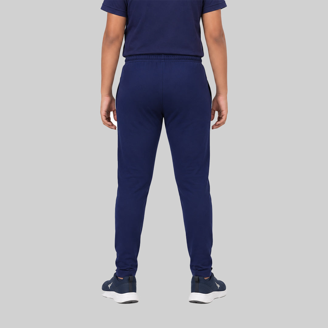Boys Solid Regular Fit Cotton Rich Trackpants