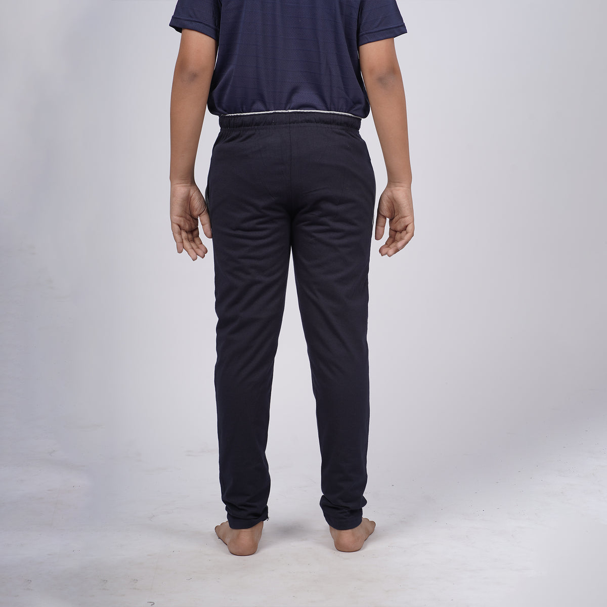 Boys Solid Regular Fit Cotton Rich Trackpants