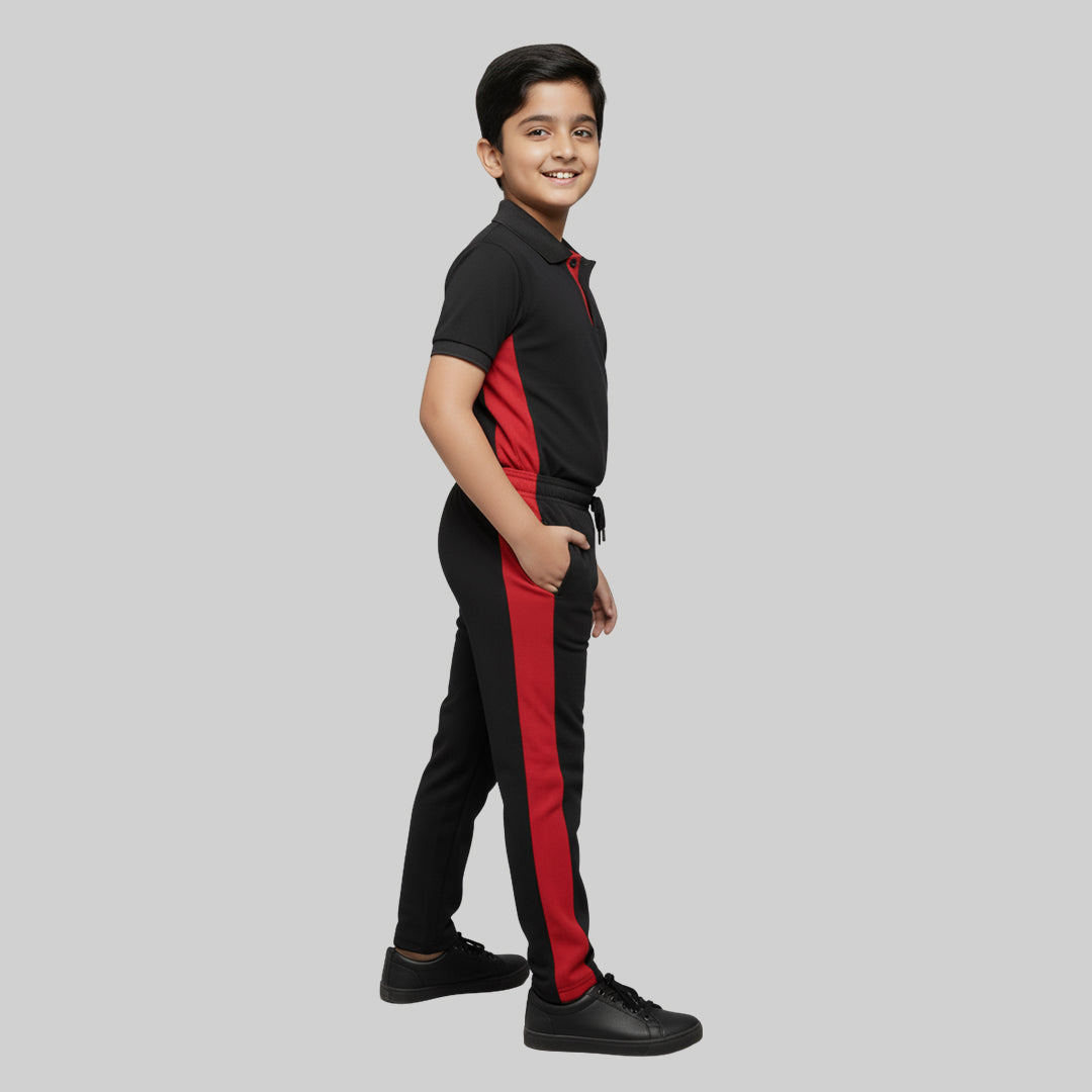 Boys Regular Fit Sports Trackpants Set