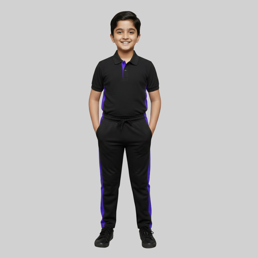 Boys Regular Fit Sports Trackpants Set