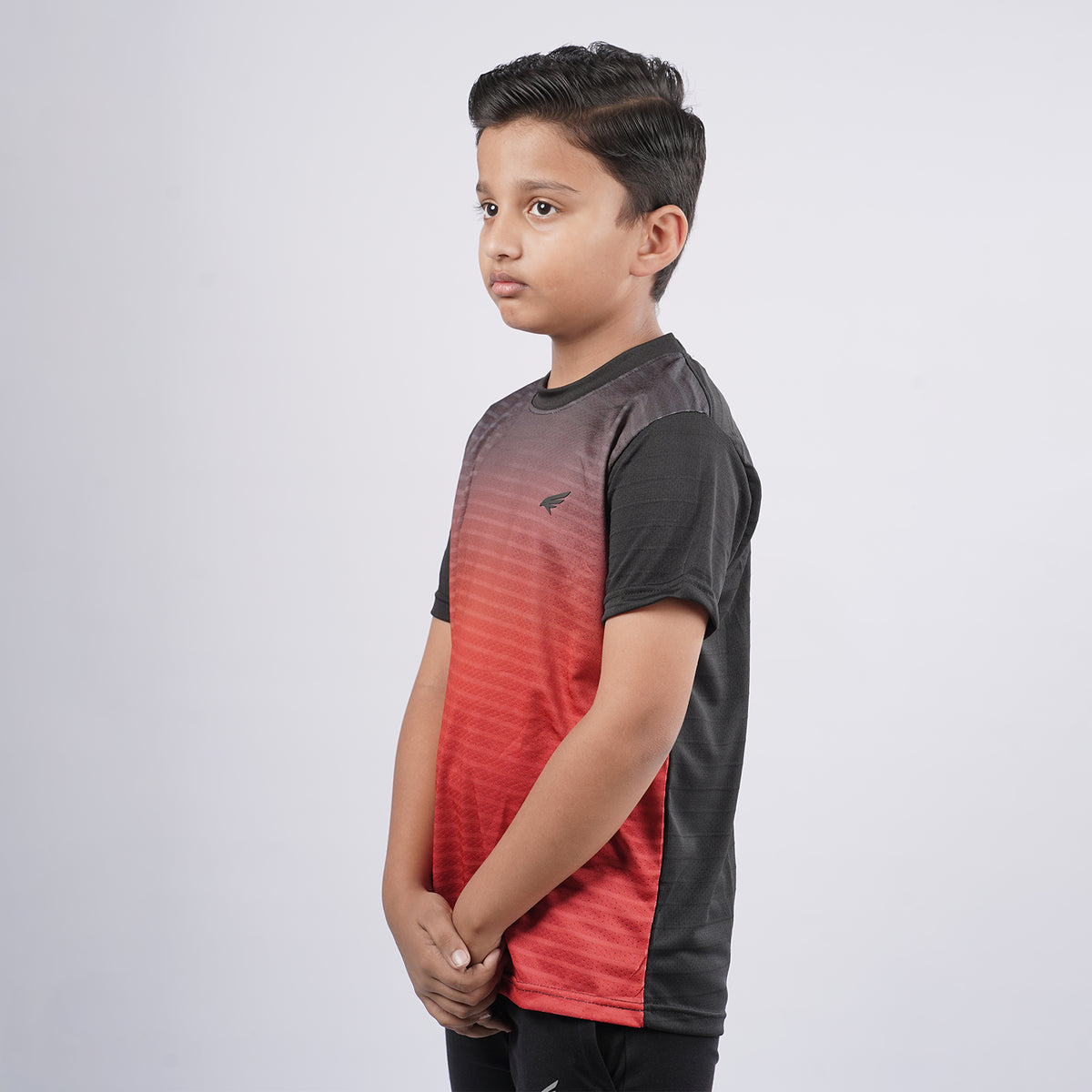 Boys Printed Round Neck Sports T-Shirt