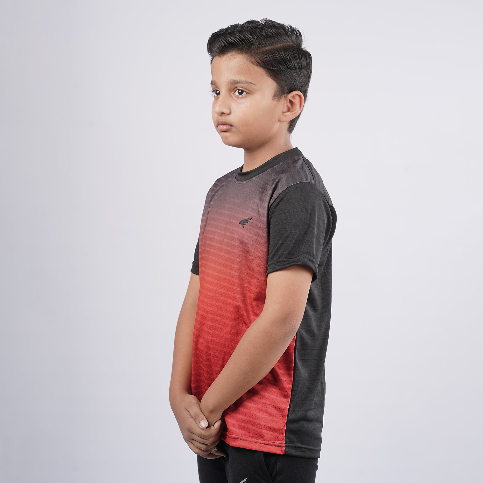 Boys Printed Round Neck Sports T-Shirt
