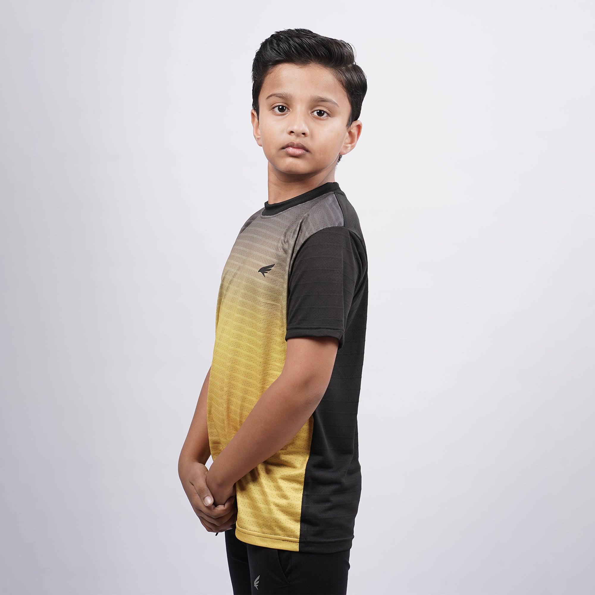 Boys Printed Round Neck Sports T-Shirt