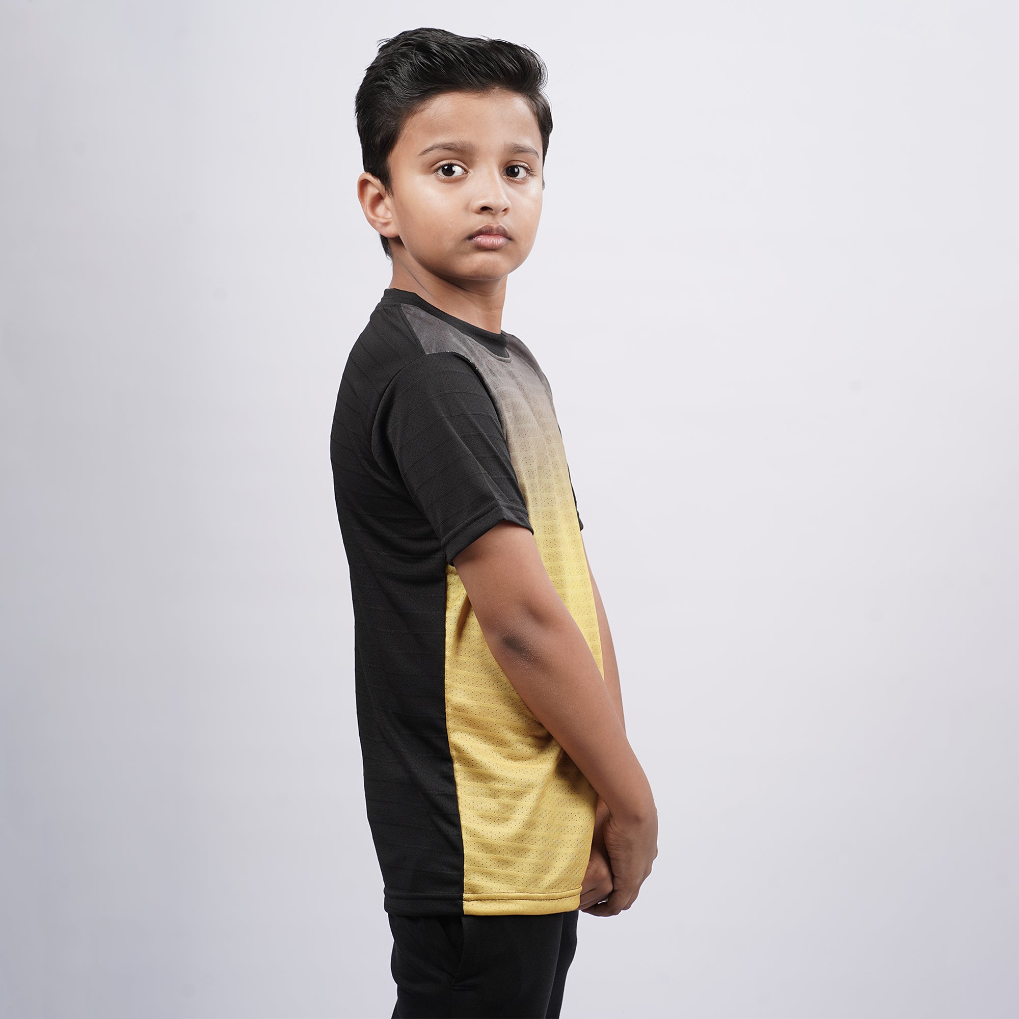 Boys Printed Round Neck Sports T-Shirt