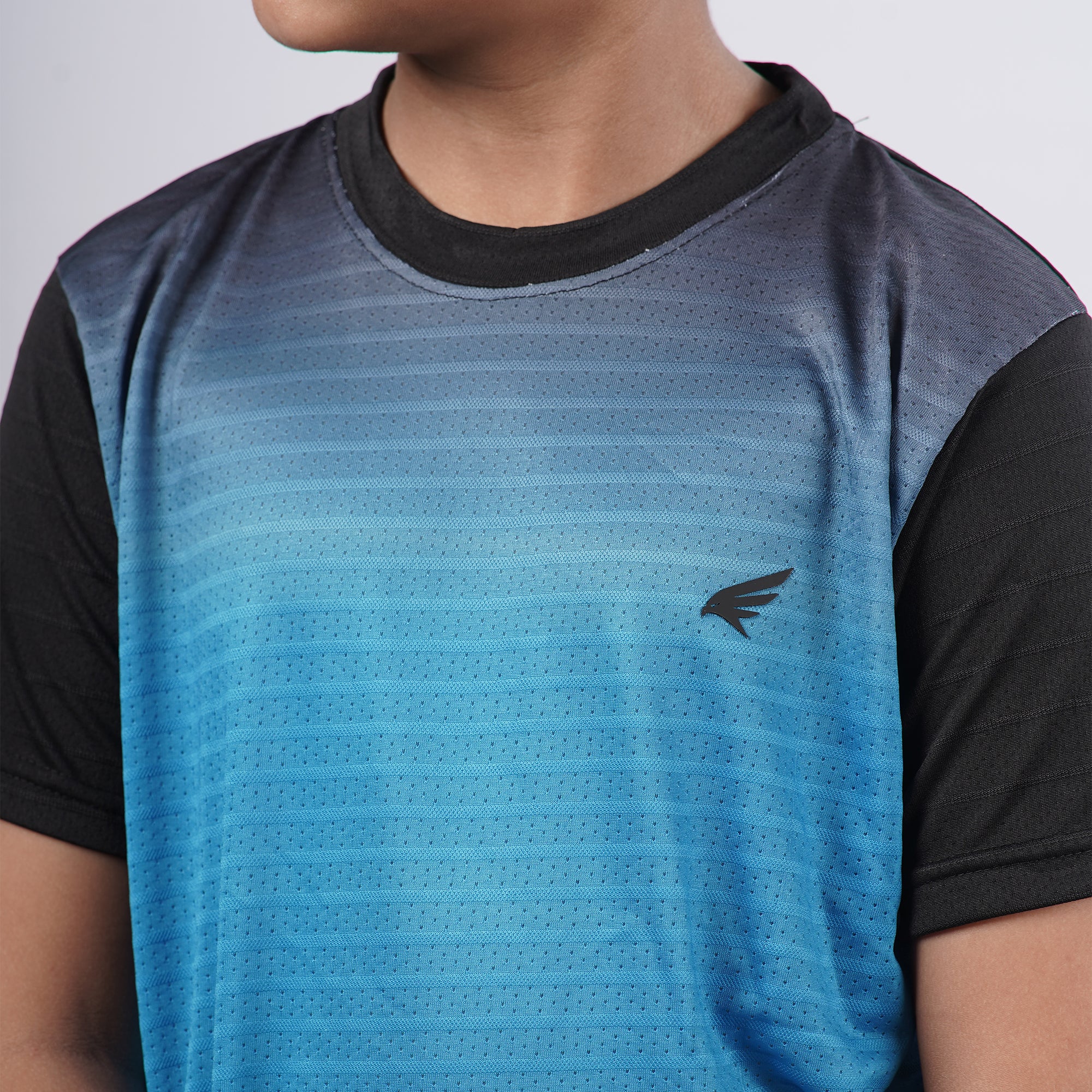 Boys Printed Round Neck Sports T-Shirt