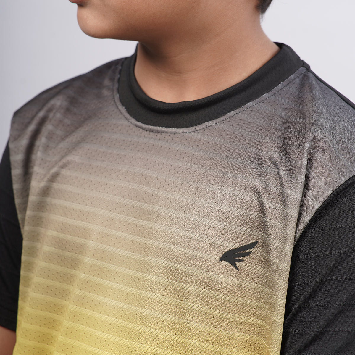 Boys Printed Round Neck Sports T-Shirt